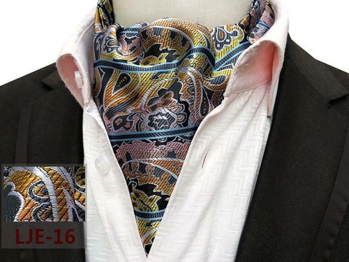 Krawatte ascot paisley - krawatte,