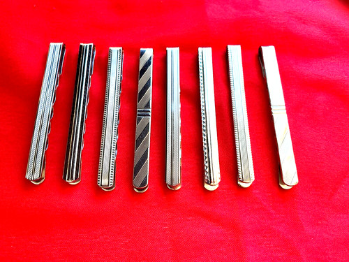 Set aus krawattenklammern - set, 8