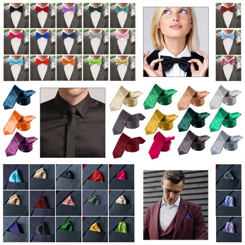 Fliege slim neck einstecktuch - fliege,